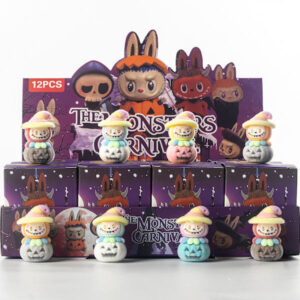 12-pack Monster Adventskalender 2025 - Överraskningsbox med ihåliga juldekorationer & trendiga leksaker, Halloween-utgåva