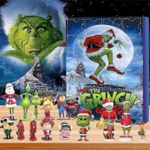 2025 Julkalender Grinch Julkalender Julklappsbox 24 Gåvor Grönt Monster Nedräkning Halloween Överraskningslåda