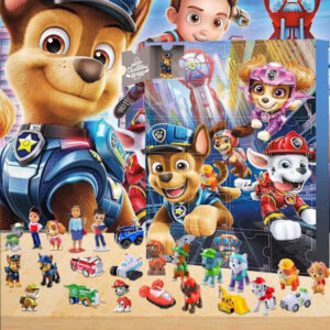 Adventskalender 2025 Paw Patrol 24-delars set med dockleksaker 24-dagars nedräkningskalender blind box