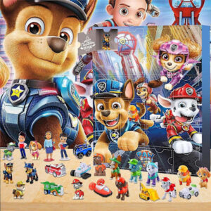 Adventskalender 2025 Paw Patrol 24-delars set med dockleksaker 24-dagars nedräkningskalender blind box