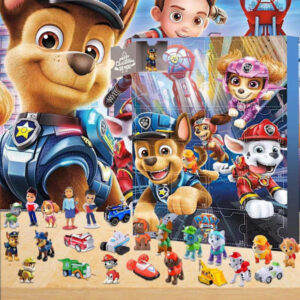 Adventskalender 2025 Paw Patrol 24-delars set med dockleksaker 24-dagars nedräkningskalender blind box.k