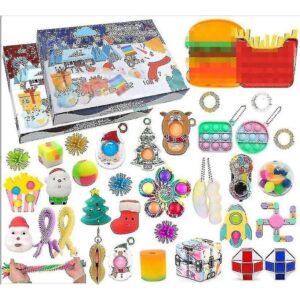Adventskalender med Fidget Leksaker Stress Relief Present Set för Barn & Vuxna [JUN]