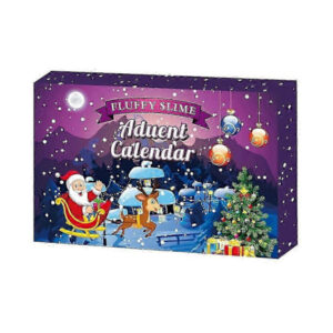 Fluffy Slime Adventskalender 24 dagar Nedräkning till jul Julklapp för flickor Barn Kreativ leksak [DB]