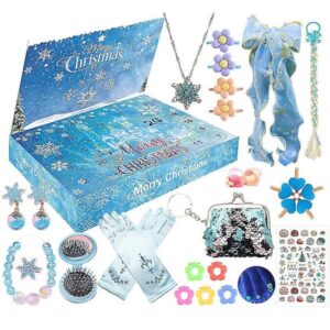 Frozen Adventskalender Frozen Princess Väska Smycken 24 Dagar Nedräkningskalendrar Blind Box Julklappslåda{YFL}