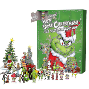 Grinchen 2024 Adventskalender Figurer Staty Leksaker Set 24 Dagar Julnedräkning Kalendrar Barn Presenter