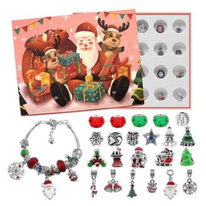 Julkalender DIY jularmband (4 stilar） - Jultomten B