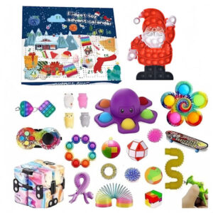 Julkalender med 24 Fidget Toys - Presentset för Stressavlastning - Blind Box för Barn