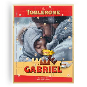 Personlig adventskalender - Varumärke Toblerone