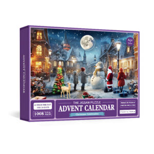 Pussel Adventskalender 2025, 1008 Pusselbitar 25 Dagar Julnedräkning Adventskalendrar 2