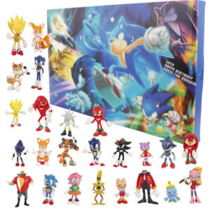 Sonic The Hedgehog Adventskalender 2025 - 24 överraskningar med exklusiva samlarfigurer, Adventskalender Överraskningsjulklapp för barn