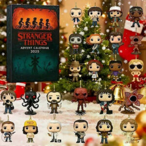 Stranger Things 2025 Adventskalender Akryl Ornament Julnedräkningslåda