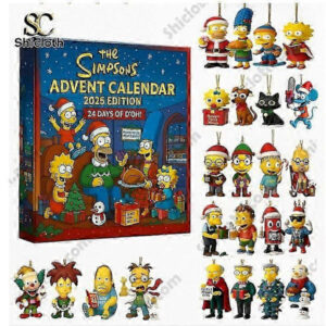 The Simpsons Adventskalender Nedräkning Överraskningslåda Julgransdekoration Akrylhänge
