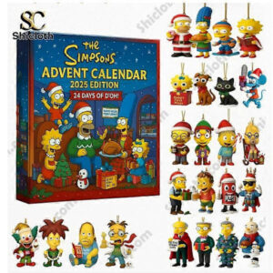 The Simpsons Adventskalender Nedräkning Överraskningslåda Julgransdekoration Akrylhänge