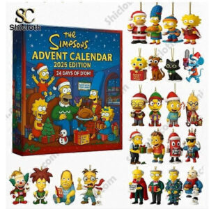 The Simpsons Adventskalender Nedräkningsöverraskningslåda Julgransdekoration Akrylhänge