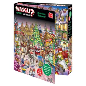 Wasgij Adventskalender Reindeer Rumpus! Pussel 24 x 54 bitar